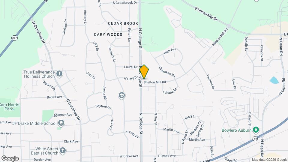 904 N College St Map and Location Details