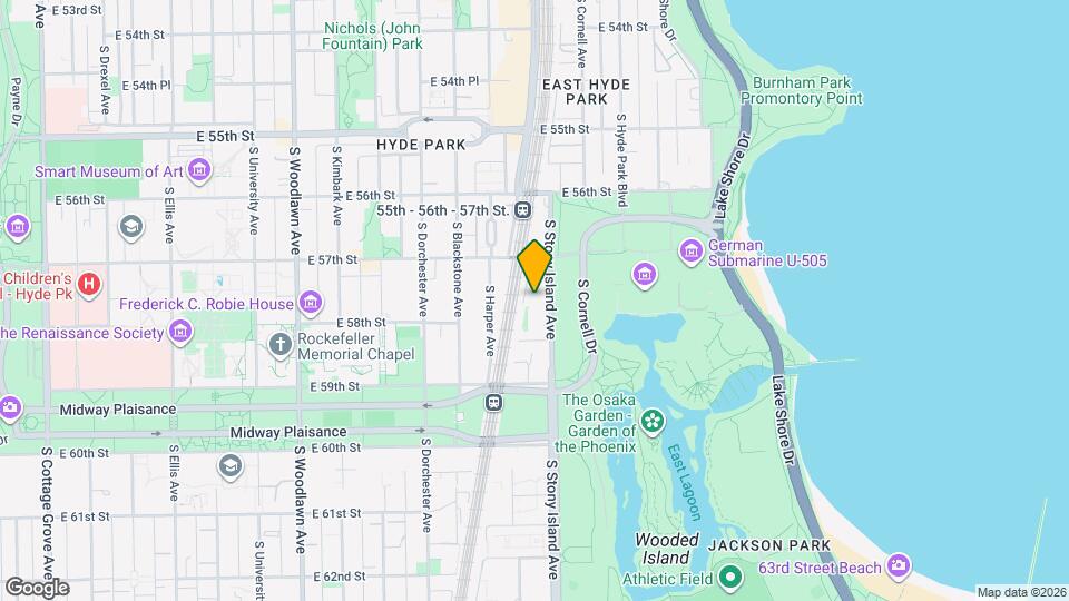 5736 S Stony Island Ave Map and Location Details