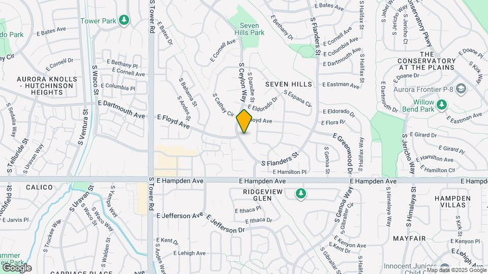 3367 S Danube St Mapa y Detalles de la Ubicación