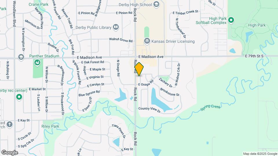 Springcreek Apartments and Townhomes Map and Location Details