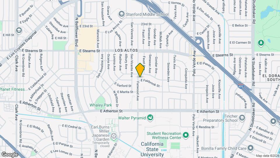 1972 Fanwood Ave Mapa y Detalles de la Ubicación