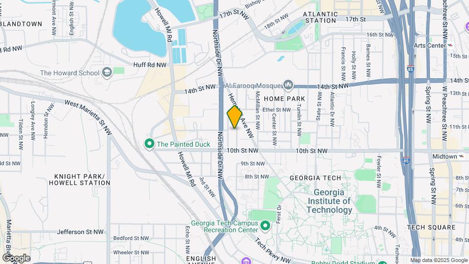 1032 Curran St NW Map and Location Details