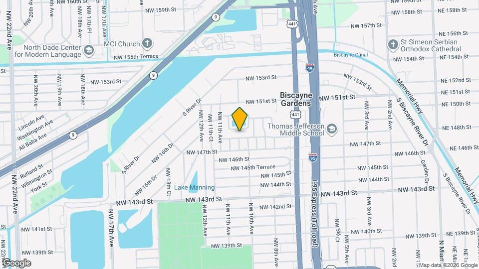 1025 NW 148th St Map and Location Details