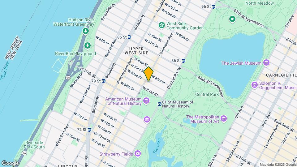 74 W 82nd St Mapa y Detalles de la Ubicación