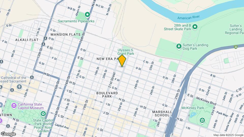 416 22nd St Map and Location Details