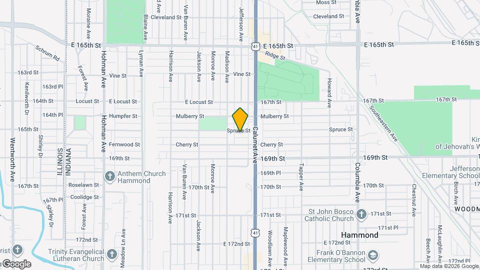 726 Spruce St Map and Location Details