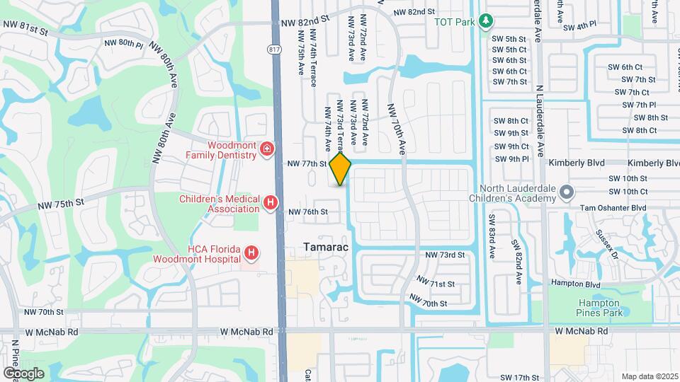 7300 NW 76th Dr Map and Location Details