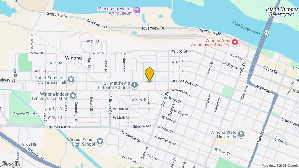 717 W 6th St, Unit 1 Map and Location Details