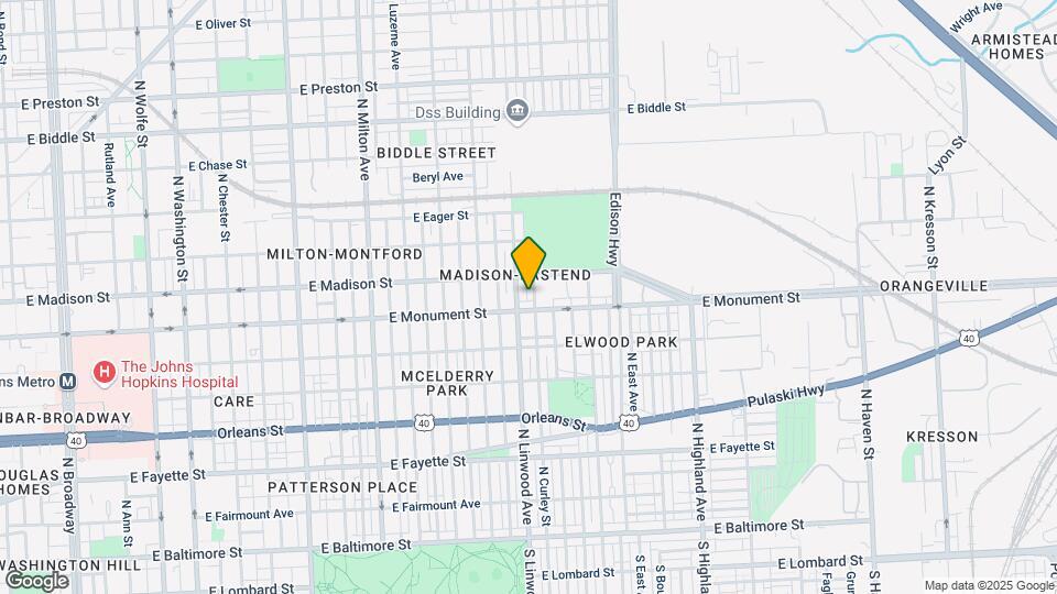 704-724 N Curley St Map and Location Details