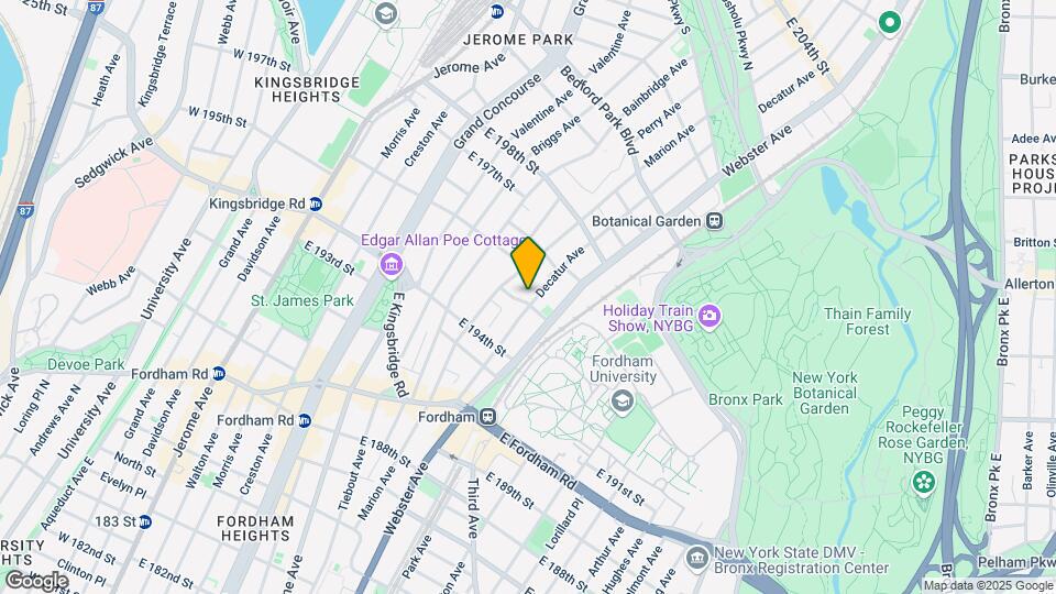 357 E 195th St Mapa y Detalles de la Ubicación