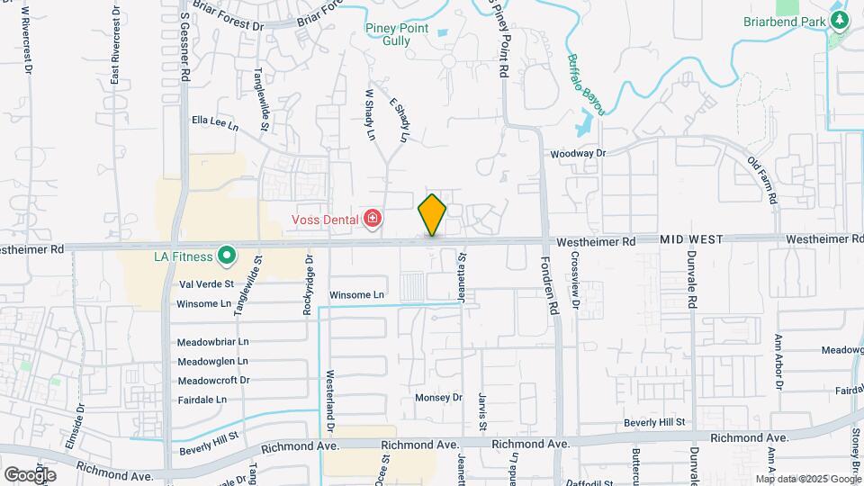 9233 Westheimer Rd Map and Location Details