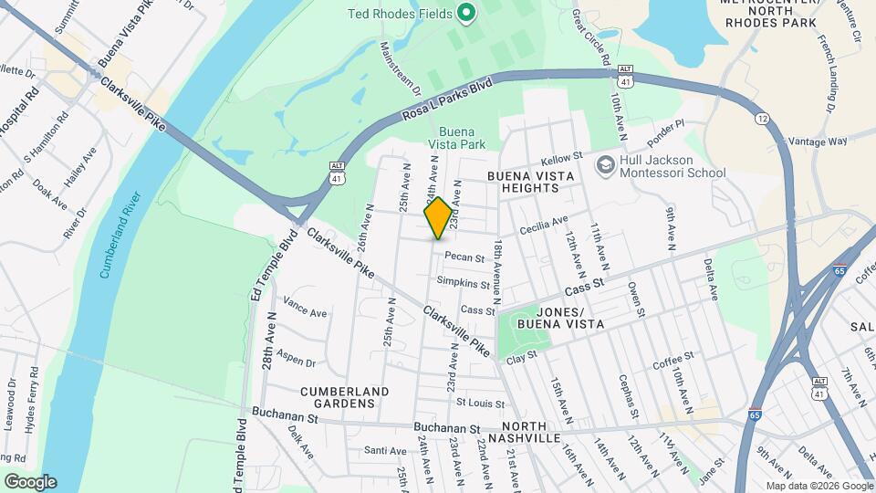 1734 Pecan St Map and Location Details