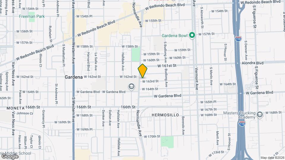1345 W 163rd St, Unit B Map and Location Details