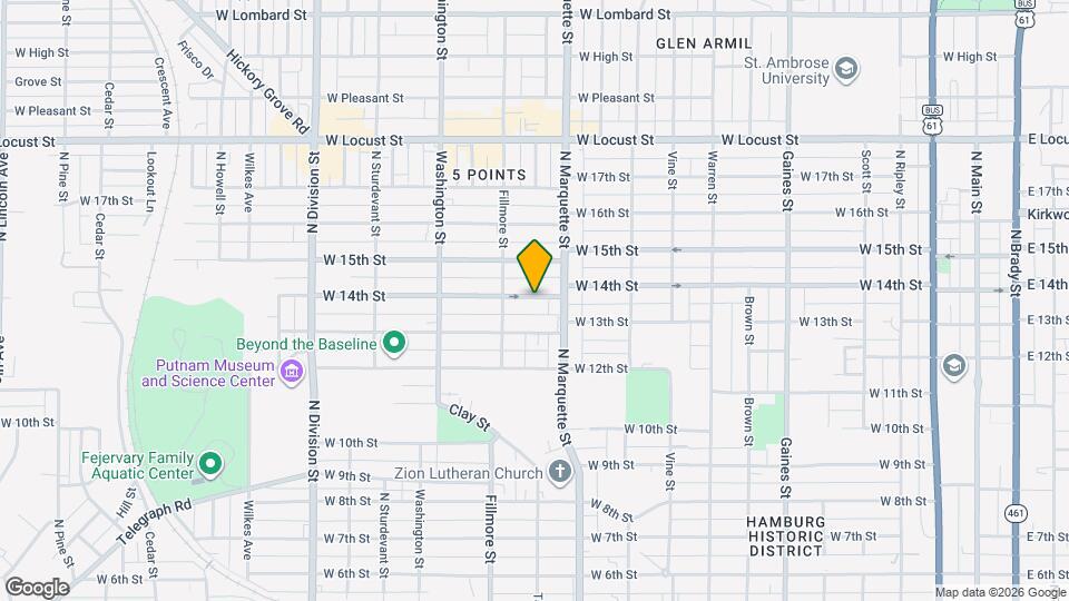 1325 W 14th St Map and Location Details