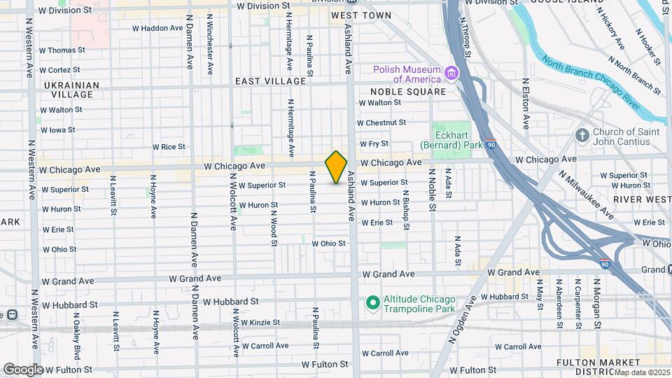 1625 W Superior St Map and Location Details
