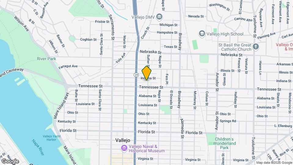 1715 Sutter St Map and Location Details