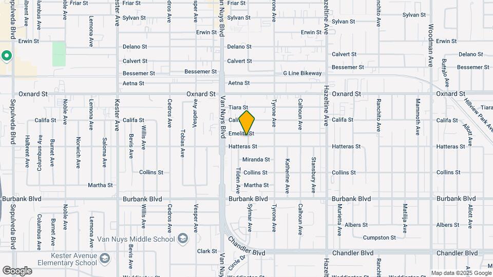 5821 Sylmar Ave Map and Location Details