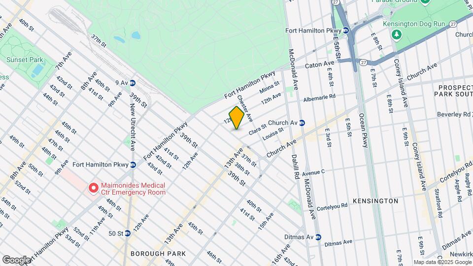 1243 36th St Map and Location Details