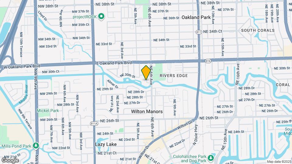 3000 NE 5th Ave Map and Location Details