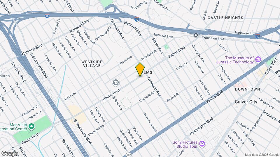 10730 Palms Blvd Map and Location Details