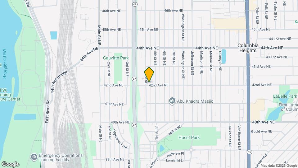 401 42nd Ave NE Map and Location Details