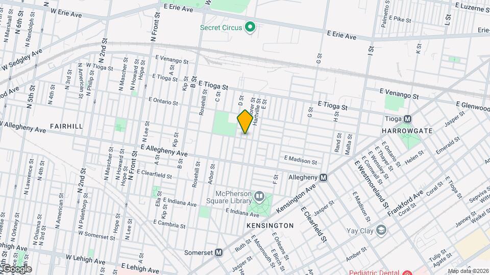 521 E Westmoreland St Map and Location Details