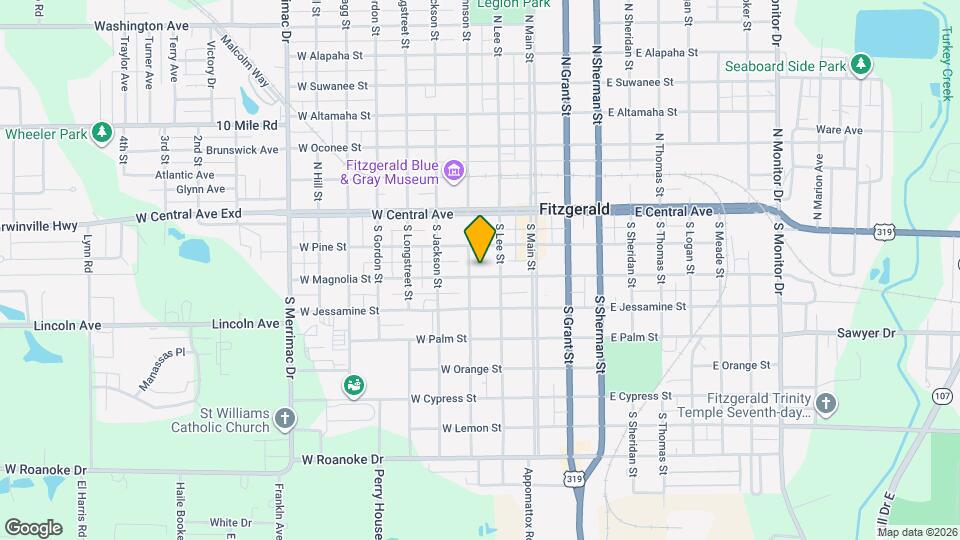 215 W Magnolia St Map and Location Details