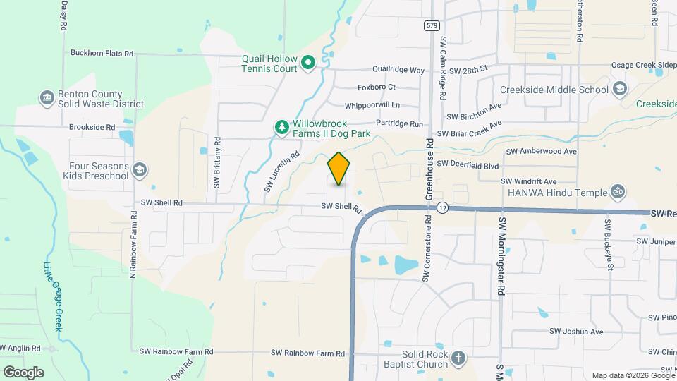 3600 SW Willowbrook Rd Map and Location Details