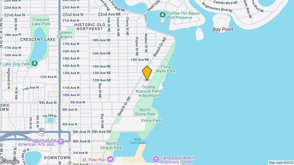 1120 N Shore Dr NE Map and Location Details
