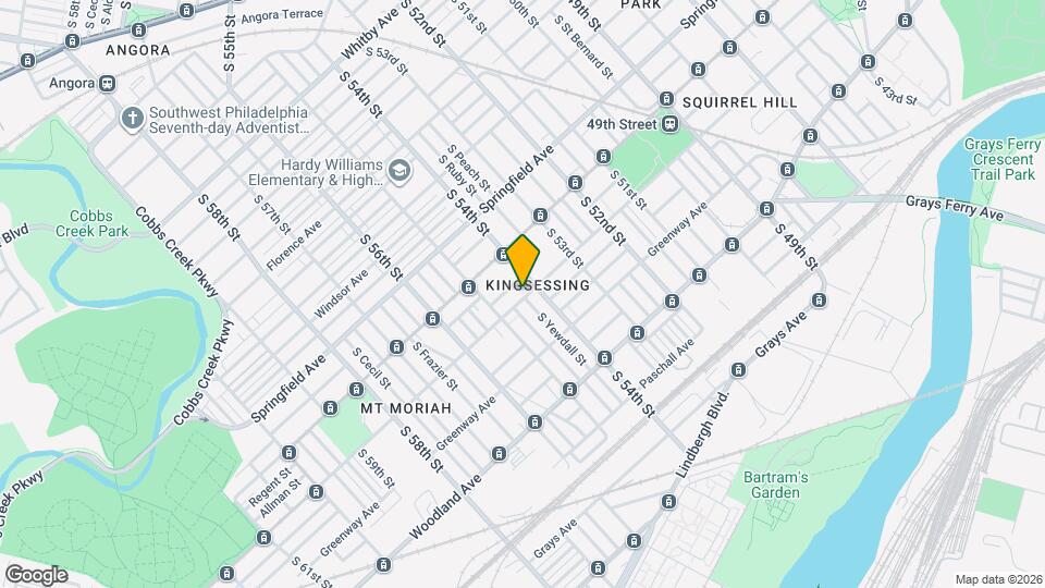 5417 Kingsessing Ave Mapa y Detalles de la Ubicación