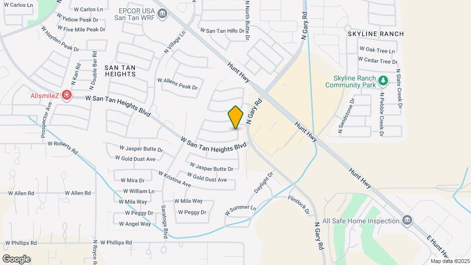 1991 W Sunshine Butte Dr Mapa y Detalles de la Ubicación