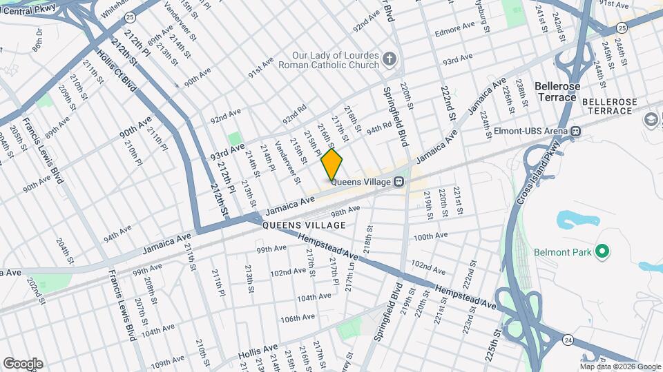 215-19 Jamaica Ave Mapa y Detalles de la Ubicación