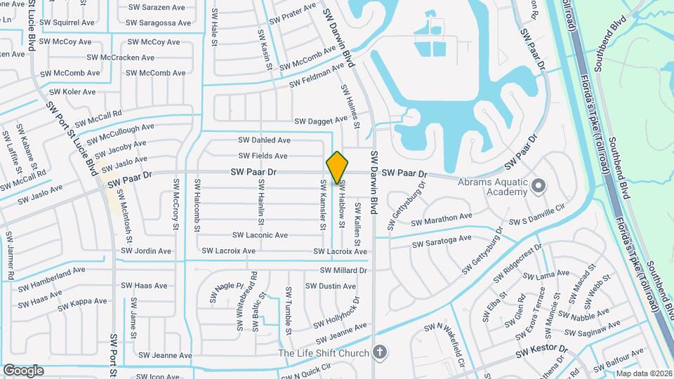 3980 SW Hablow St Map and Location Details