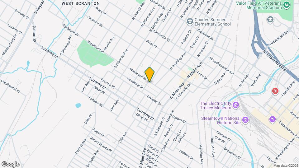 1319 Washburn St Map and Location Details