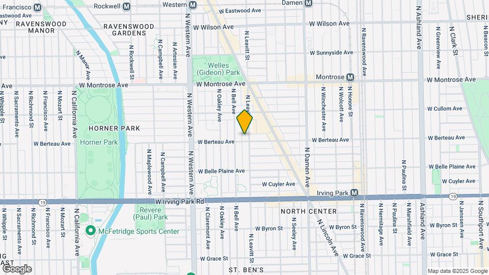 4208 N Leavitt St Map and Location Details