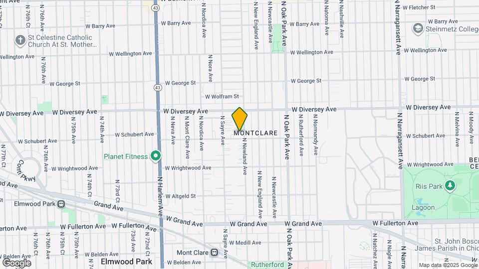 2708 N Newland Ave Map and Location Details