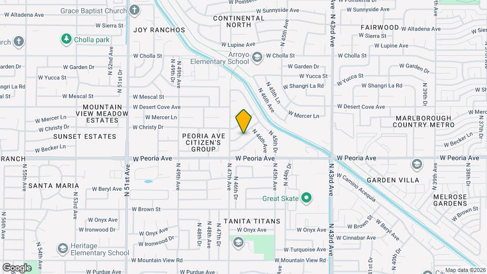 4619 W Saguaro Dr Map and Location Details