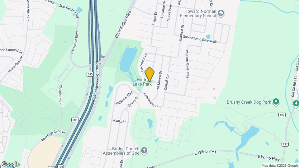 105 Cattail Cove Map and Location Details