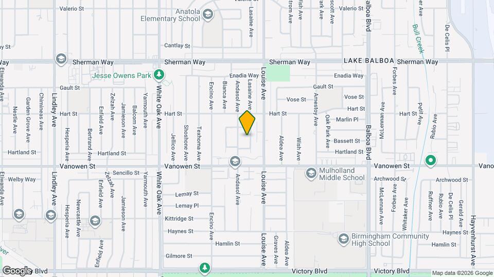 6903 Lasaine Ave Map and Location Details