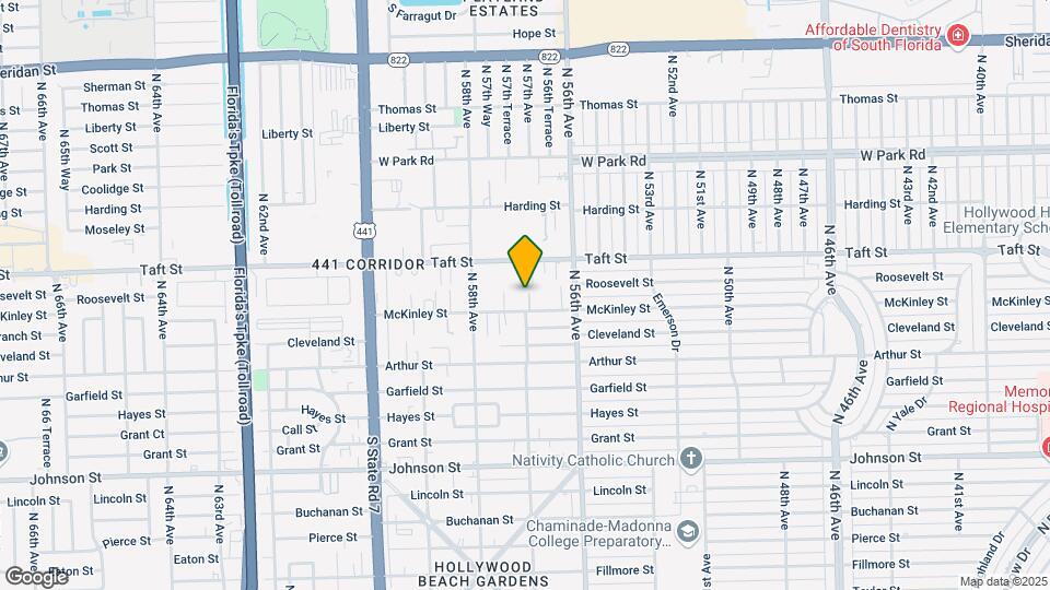 5701 Mckinley St Map and Location Details