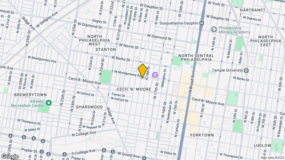 1739 N Gratz St Mapa y Detalles de la Ubicación