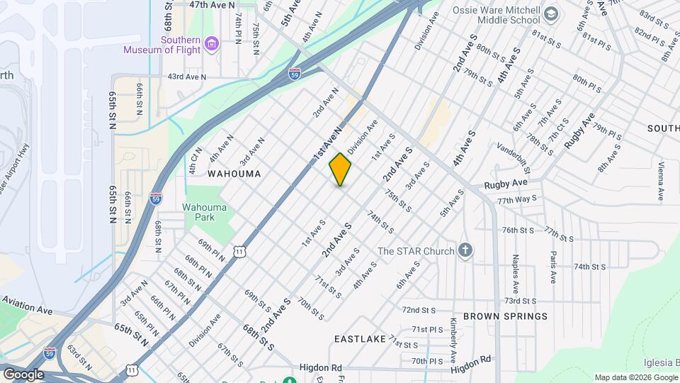 7330 1st Ave S Map and Location Details