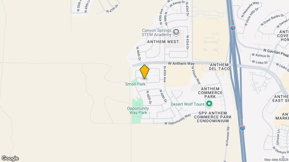 4618 W Fortune Dr Mapa y Detalles de la Ubicación
