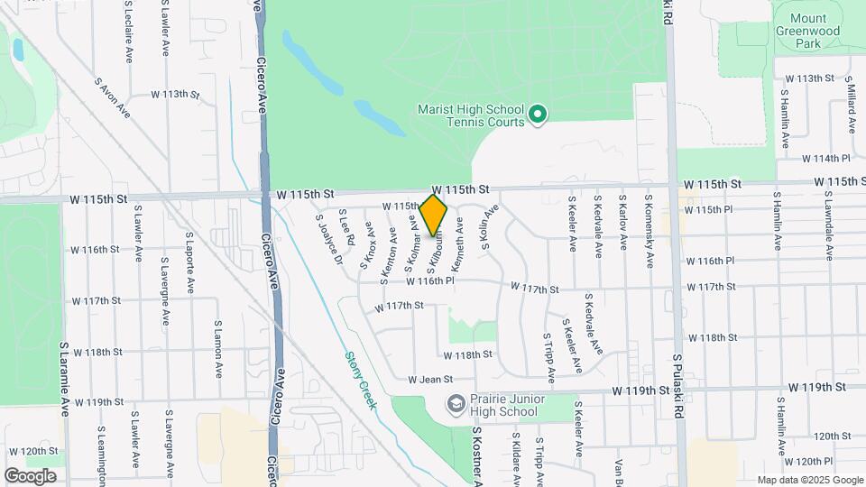 11600 S Kilbourn Ave Mapa y Detalles de la Ubicación