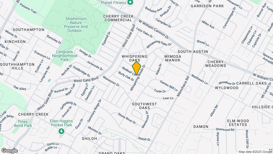2501 Redleaf Ln Map and Location Details