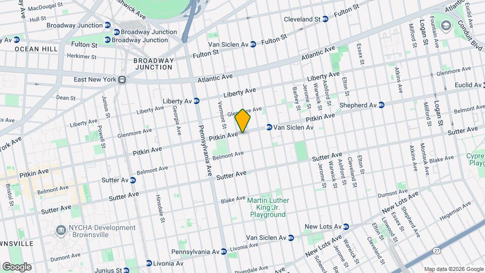 2162 Pitkin Ave Map and Location Details