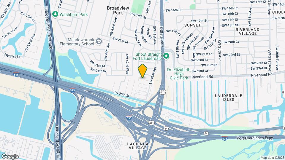 4152 SW 24th Ct Map and Location Details