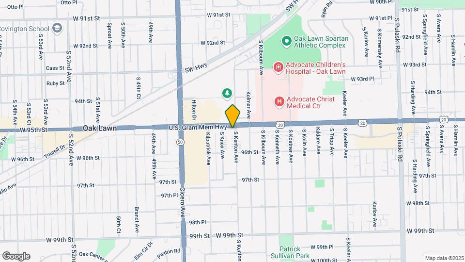 4601 West 95th Street Map and Location Details