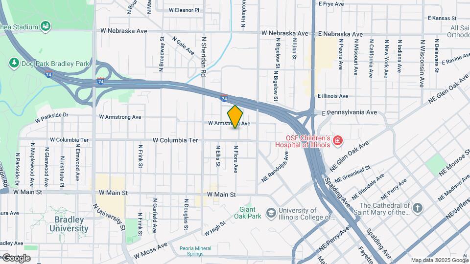 1311 N Flora Ave Map and Location Details