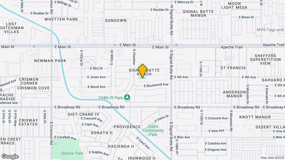 10610 E Baywood Ave Map and Location Details